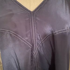 Flattering a line silk tunic